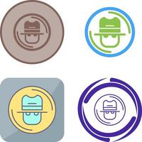 Spy Icon Design vector