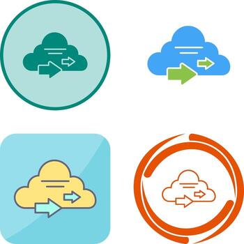 Cloud Computing Icon Design vector