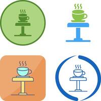 Coffee Table Icon Design vector