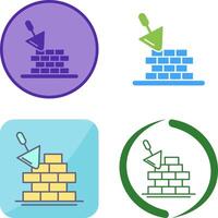 Brickwall Icon Design vector