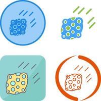 Asteroid Icon Design vector