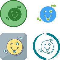 Tongue Out Icon Design vector