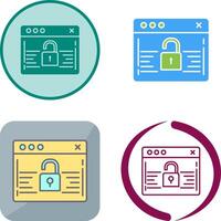 Password Icon Design vector