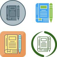 Diary Icon Design vector