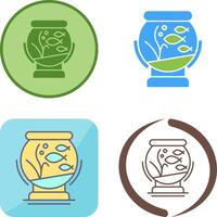 Fishbowl Icon Design vector