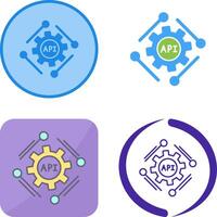 Api Icon Design vector