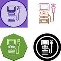 Ultrasound Machine Icon Design vector