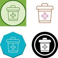 Dustbin Icon Design vector