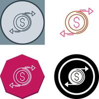 Money Flow Icon Design vector