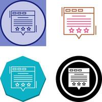 Review Icon Design vector