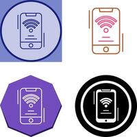 Wifi Signal Icon Design vector