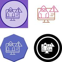 Threat Icon Design vector