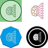 Machine Learning Icon Design vector