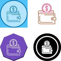 Wallet Icon Design vector