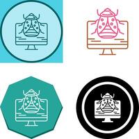Malware Icon Design vector