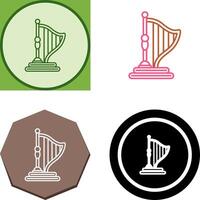Harp Icon Design vector