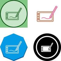 Drawing Tablet Icon Design vector