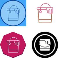 Paint Bucket Icon Design vector