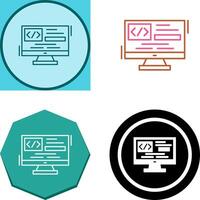 Coding Icon Design vector