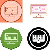 Examination Icon Design vector