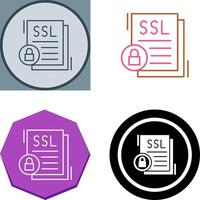 diseño de icono ssl vector