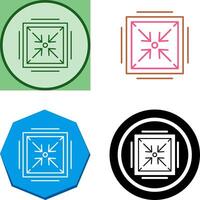Minimize Icon Design vector