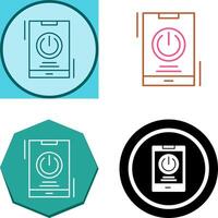 Power Icon Design vector