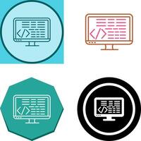 Coding Icon Design vector