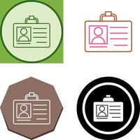 Id Card Icon Design vector