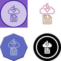 File Download Icon Design vector