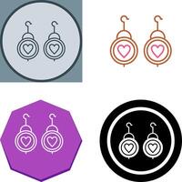 Earrings Icon Design vector