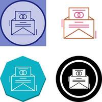 Invitation Card Icon Design vector