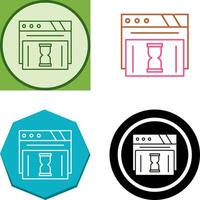 Waiting Icon Design vector