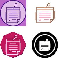 Note Icon Design vector