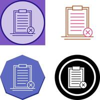 Rejected Icon Design vector