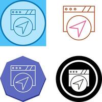 Navigation Icon Design vector