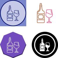 vino icono diseño vector