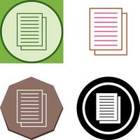 Document Icon Design vector