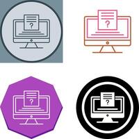 Quiz Icon Design vector