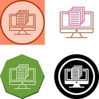 Document Icon Design vector