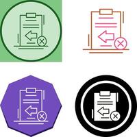 Return Failed Icon Design vector