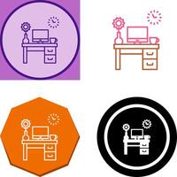 Work Table Icon Design vector