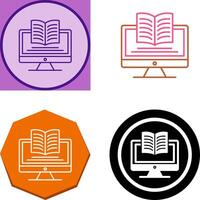 Digital Learning Icon Design vector