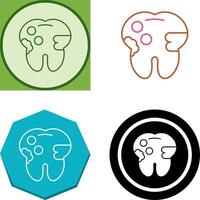 caries icono diseño vector