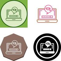 Digital Learning Icon Design vector