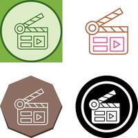 Clapper Board Icon Design vector