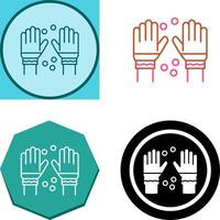 Winter Gloves Icon Design vector