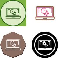 Flex Time Icon Design vector