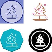 Christmas Tree Icon Design vector