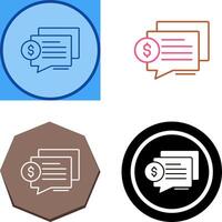 Dialog Icon Design vector